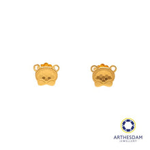 Load image into Gallery viewer, Arthesdam Jewellery 916 Gold Sweet Baby Bear Earrings

