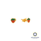 Arthesdam Jewellery 916 Gold Tiny Strawberry Earrings