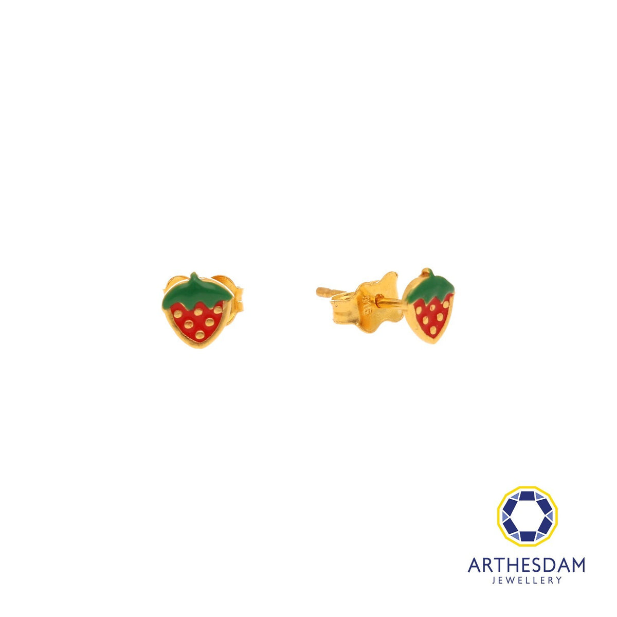 Arthesdam Jewellery 916 Gold Tiny Strawberry Earrings
