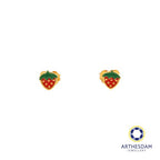Arthesdam Jewellery 916 Gold Tiny Strawberry Earrings