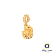 Arthesdam Jewellery 916 Gold Baby Fortune Cat Charm