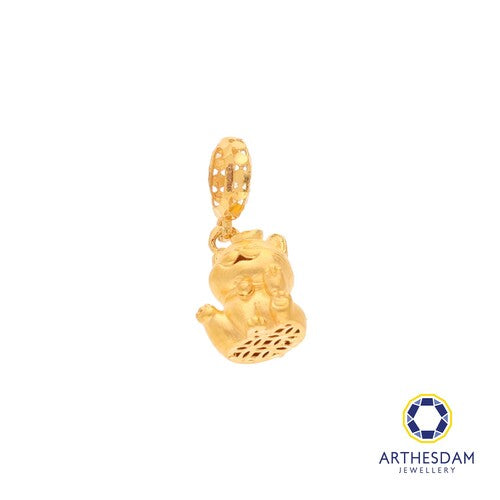 Arthesdam Jewellery 916 Gold Baby Fortune Cat Charm