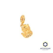 Load image into Gallery viewer, Arthesdam Jewellery 916 Gold Baby Fortune Cat Charm
