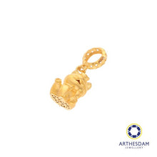 Load image into Gallery viewer, Arthesdam Jewellery 916 Gold Baby Fortune Cat Charm
