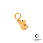 Arthesdam Jewellery 916 Gold Pink Fortune Cat Red 招福 Charm