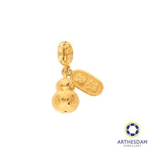 Load image into Gallery viewer, Arthesdam Jewellery 916 Gold Dangling Gourd with 爆美暴富 Charm
