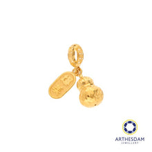 Load image into Gallery viewer, Arthesdam Jewellery 916 Gold Dangling Gourd with 爆美暴富 Charm
