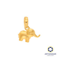 Arthesdam Jewellery 916 Gold Cute Dangling Elephant Charm