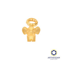 Load image into Gallery viewer, Arthesdam Jewellery 916 Gold Cute Dangling Elephant Charm
