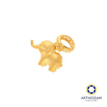 Load image into Gallery viewer, Arthesdam Jewellery 916 Gold Cute Dangling Elephant Charm
