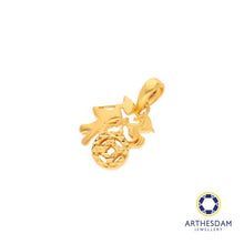Load image into Gallery viewer, Arthesdam Jewellery 916 Gold Horse 福 with Lucky Coin Pendant
