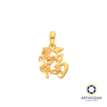 Load image into Gallery viewer, Arthesdam Jewellery 916 Gold Horse 福 Pendant
