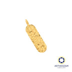 Arthesdam Jewellery 916 Gold Multi Blessing 福 Fortune Stick Pendant