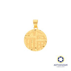 Arthesdam Jewellery 916 Gold Sui Sui Bing Round 福 Pendant