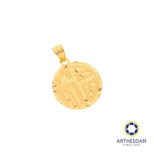 Load image into Gallery viewer, Arthesdam Jewellery 916 Gold Sui Sui Bing Round 福 Pendant
