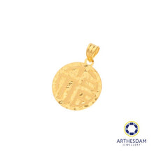Load image into Gallery viewer, Arthesdam Jewellery 916 Gold Sui Sui Bing Round 福 Pendant
