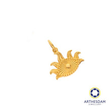 Load image into Gallery viewer, Arthesdam Jewellery 916 Gold Mystic Evil Eye Pendant
