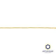 Load image into Gallery viewer, Arthesdam Jewellery 916 Gold Coil with Faceted Ball Bracelet
