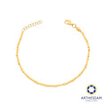 Arthesdam Jewellery 916 Gold Cube and Square Tube Bracelet