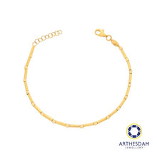 Load image into Gallery viewer, Arthesdam Jewellery 916 Gold Cube and Square Tube Bracelet
