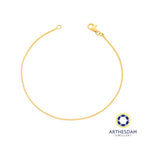 Arthesdam Jewellery 916 Gold Square Snake Chain Bracelet