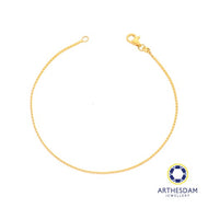 Arthesdam Jewellery 916 Gold Square Snake Chain Bracelet