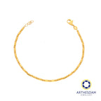 Arthesdam Jewellery 916 Gold Round Ball and Tube Bracelet