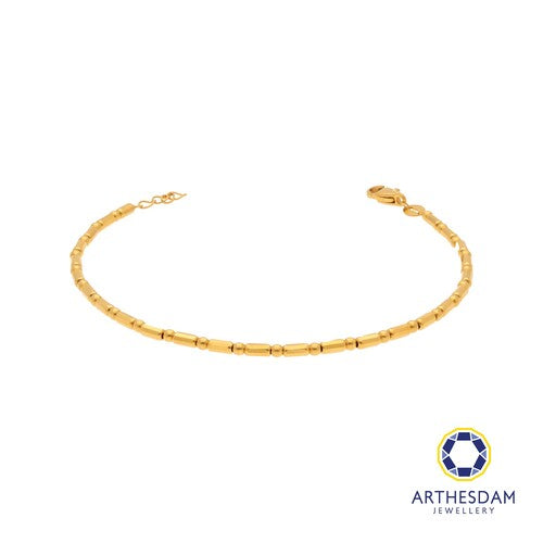 Arthesdam Jewellery 916 Gold Round Ball and Tube Bracelet