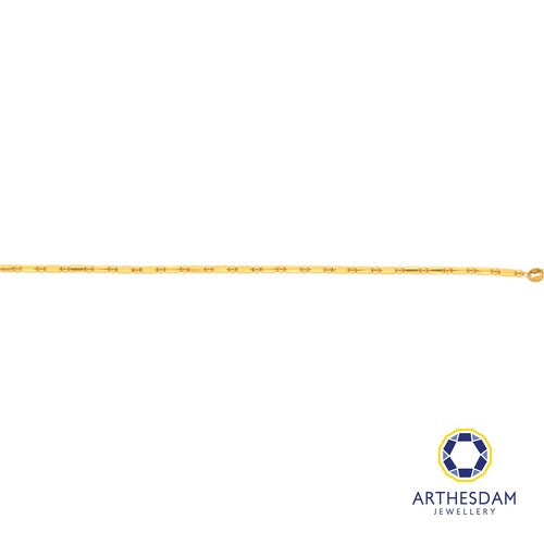 Arthesdam Jewellery 916 Gold Round Ball and Tube Bracelet