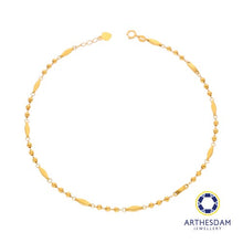 Load image into Gallery viewer, Arthesdam Jewellery 916 Gold Ball and Diamond Anklet

