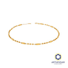 Load image into Gallery viewer, Arthesdam Jewellery 916 Gold Ball and Diamond Anklet
