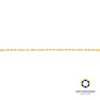Arthesdam Jewellery 916 Gold Ball and Diamond Anklet