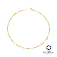 Arthesdam Jewellery 916 Gold Paperclip and Links Anklet
