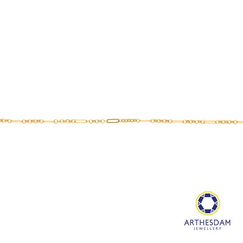 Arthesdam Jewellery 916 Gold Paperclip and Links Anklet