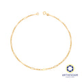Arthesdam Jewellery 916 Gold Paperclip and Links Anklet