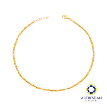Load image into Gallery viewer, Arthesdam Jewellery 916 Gold Round Ball and Tube Anklet
