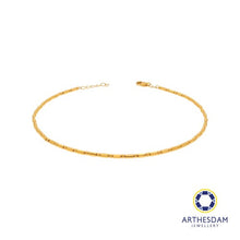 Load image into Gallery viewer, Arthesdam Jewellery 916 Gold Round Ball and Tube Anklet
