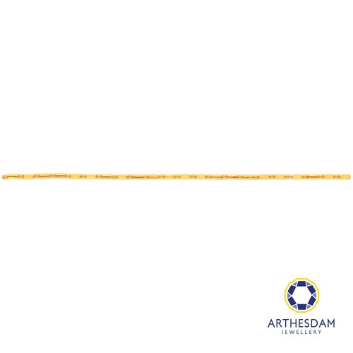 Arthesdam Jewellery 916 Gold Round Ball and Tube Anklet