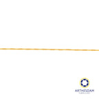 Arthesdam Jewellery 916 Gold Triple Ball and Tube Anklet