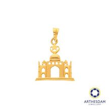 Load image into Gallery viewer, Arthesdam Jewellery 916 Gold Mosque Pendant
