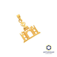 Load image into Gallery viewer, Arthesdam Jewellery 916 Gold Mosque Pendant
