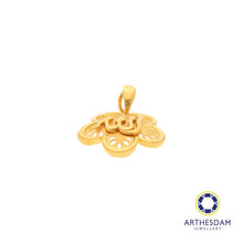 Load image into Gallery viewer, Arthesdam Jewellery 916 Gold Floral Allah Pendant
