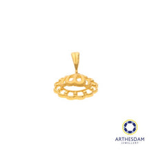 Load image into Gallery viewer, Arthesdam Jewellery 916 Gold Round Allah Filigree Pendant
