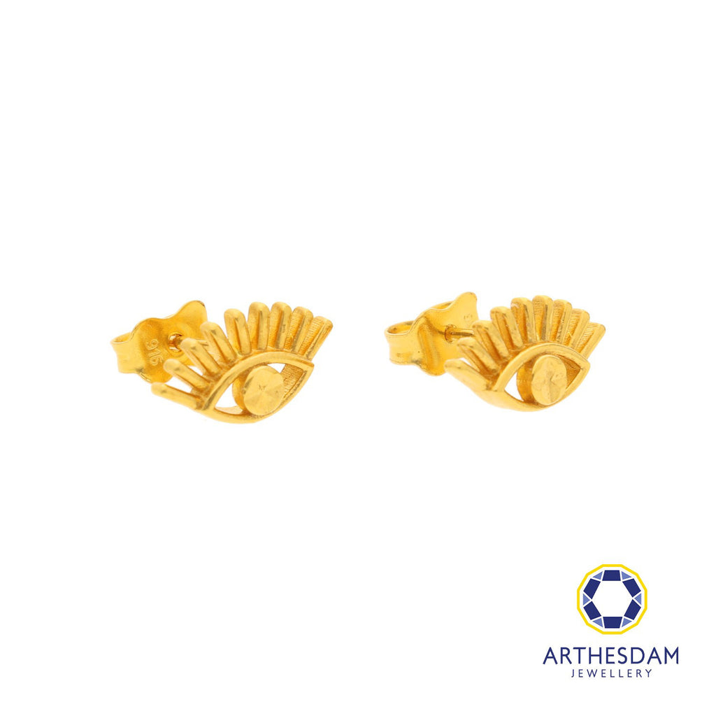 Arthesdam Jewellery 916 Gold Evil Eye Earrings