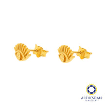 Load image into Gallery viewer, Arthesdam Jewellery 916 Gold Evil Eye Earrings
