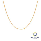 Arthesdam Jewellery 916 Gold Disco with Tube Chain