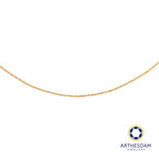 Arthesdam Jewellery 916 Gold Disco with Tube Chain