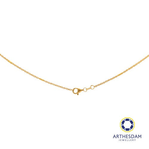 Arthesdam Jewellery 916 Gold Disco with Tube Chain