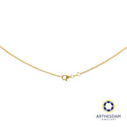 Arthesdam Jewellery 916 Gold Disco with Tube Chain