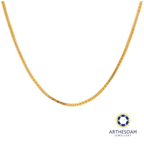 Arthesdam Jewellery 916 Gold Square Snake Chain